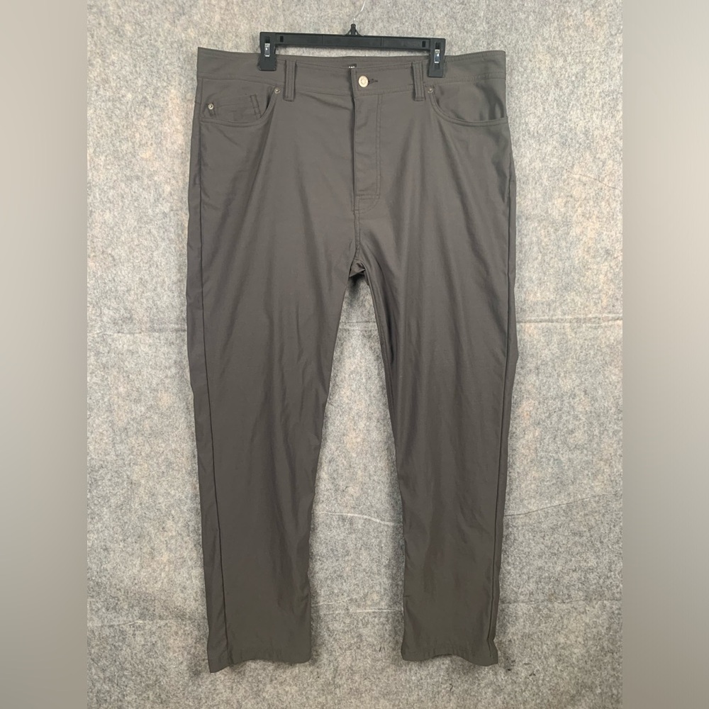 PrAna Mens Size 40x32 Slim Fit‎ Casual everyday wear lightweight gray pants